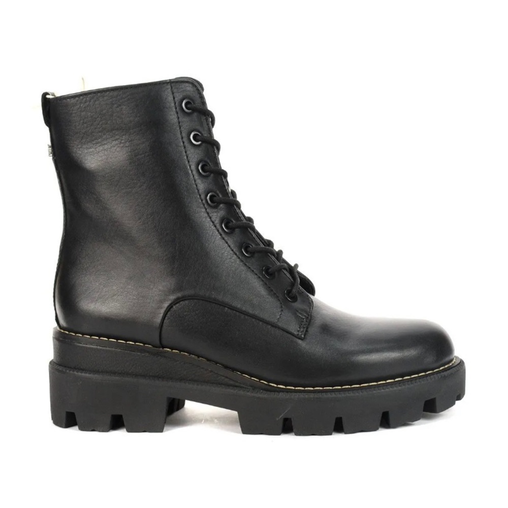 Sam Edelman Garret Black Waterproof Combat Boots